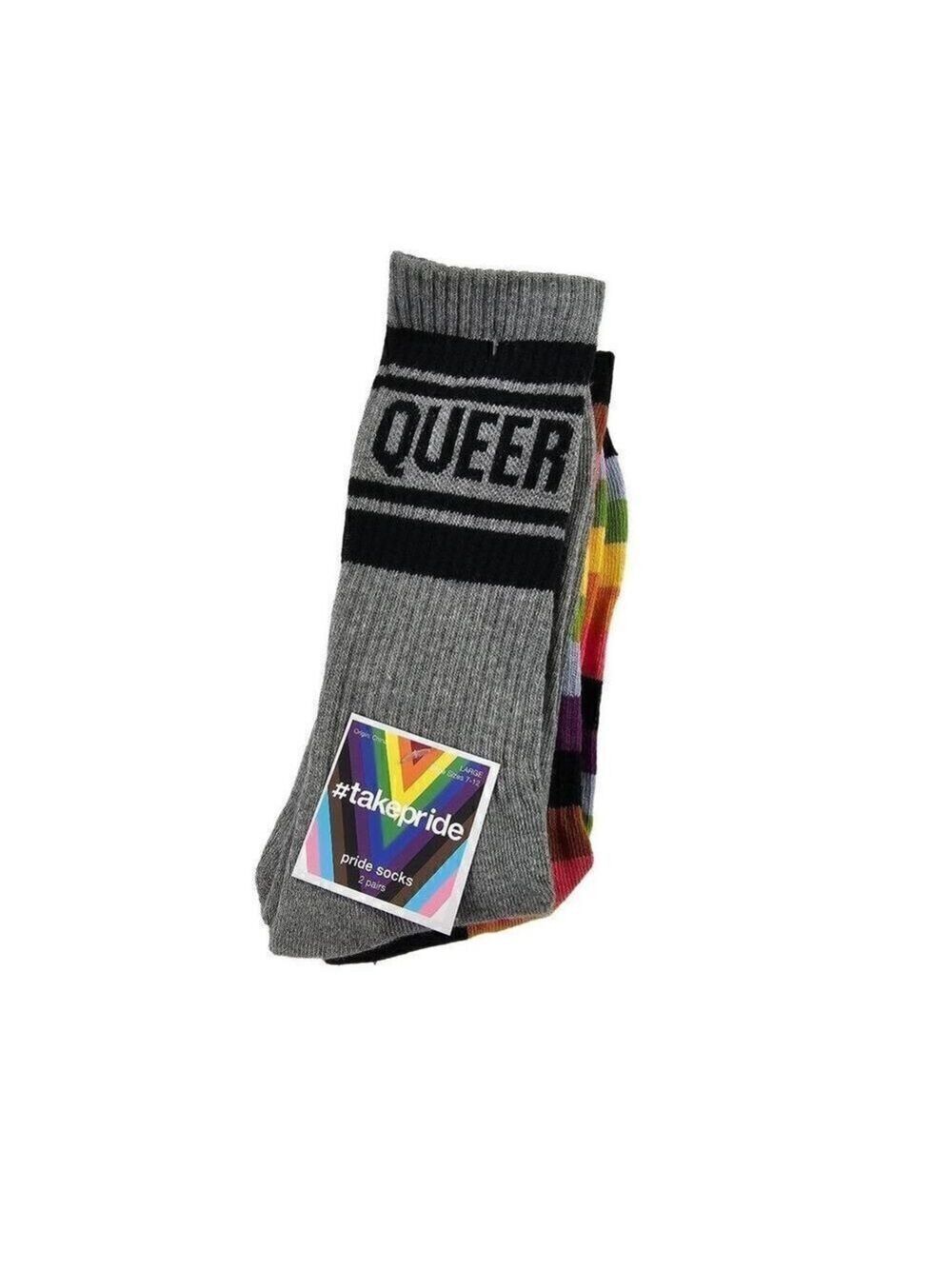 Take Pride Target socks 2 Pairs Large